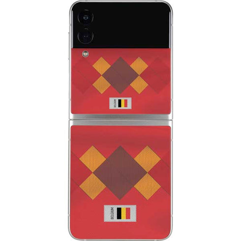 Belgium Soccer Flag Galaxy Z Flip4 5G Skin